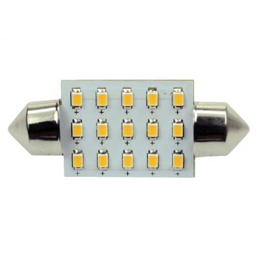 S-LED 15xSMD-Soffitte 37mm 10-30V 1,5W ww 2700K 120lm (in DE nicht lieferbar)