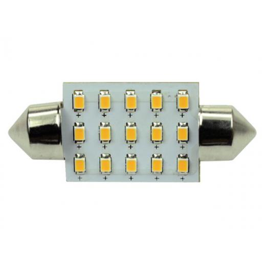 S-LED 15xSMD-Soffitte 42mm 10-30V 1,2W ww 2700K 120lm (in DE nicht lieferbar)