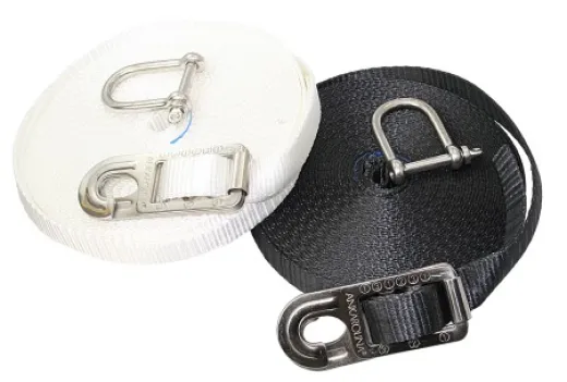 SAFEOLINA-Komplettset 12m mit Schäkel weiß