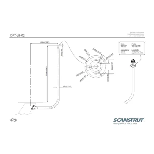 Scanstrut DPT-LB-01 Halterung Navigationslicht