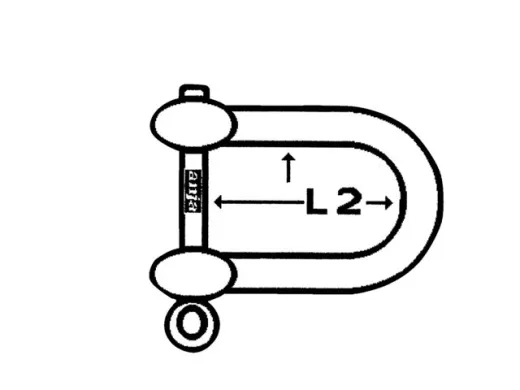 Schäkel Form D verzinkt 6mm