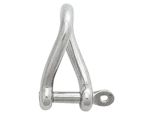 Schäkel gedreht kurz uv. Bolzen 6mm