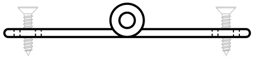 Scharnier AISI316 85x30mm