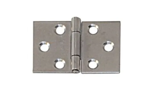 Scharnier breit Edelstahl matt 60 x 90 x 1.25mm