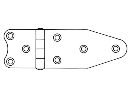 Scharnier Edelstahl 75x40x2mm