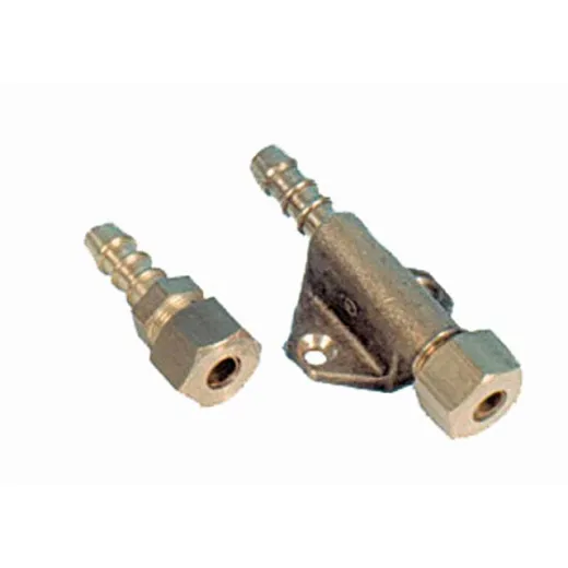 Klemmkupplung 8 mm x Schlauchtülle auf Wandplatte