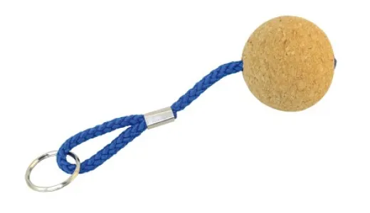 Schlüsselanhänger mit 1 Kork flach-oval