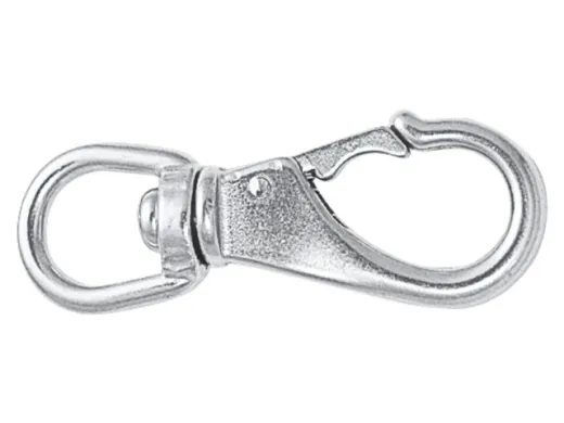 Schnapphaken mit Wirbelauge 70mm