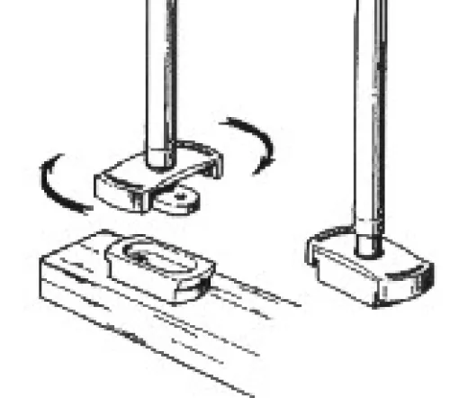 Schnellverschluss-Set für alle SS-Pinnenausleger
