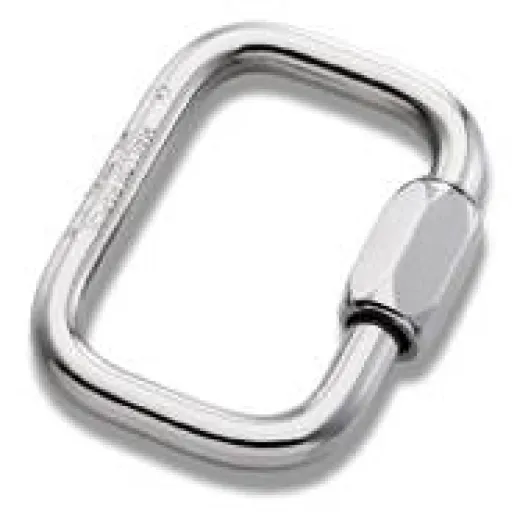 Schraubglied Rechteck 4mm Edelstahl