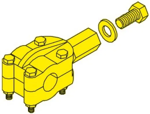 Seastar Heavy Duty Klemmblock, H=75mm