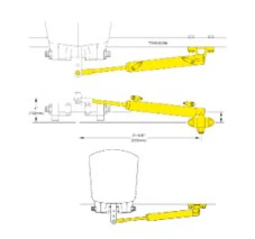 Seastar Hydraulischer Outboard- Steuerung/Spiegelmontage