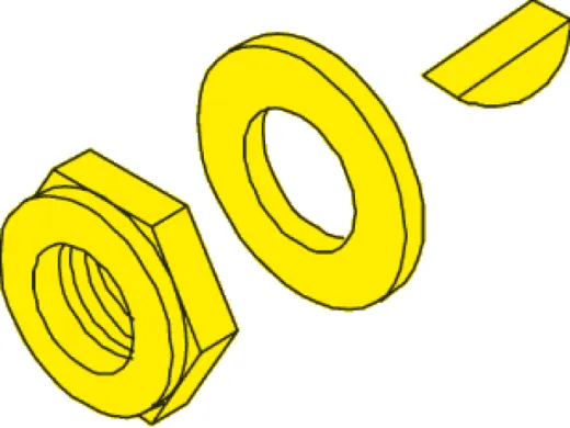 Seastar Mutter/ Keil/ Ring Für Mechanische Steuerköpfe