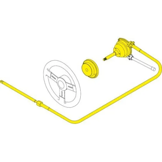 Seastar Nfb (No-Feedback) 4.2 Rotary Steuersystem Mit Kabel 29 (8.84m)