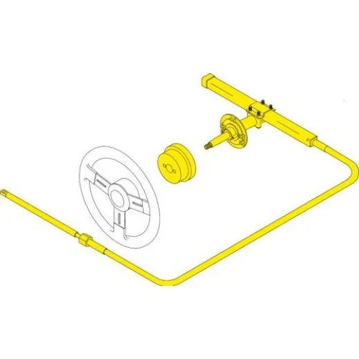 Seastar Safe-T Ii (No-Feedback) 3.2 Rotary Steuersystem Mit Kabel 29 (8.84m)