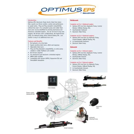 SeaStar Set Optimus EPS Sterndrive 1 Motor 1 Stuurstand