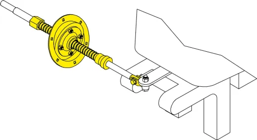 Seastar Spritzkastenhalterung 15° Montagesatz