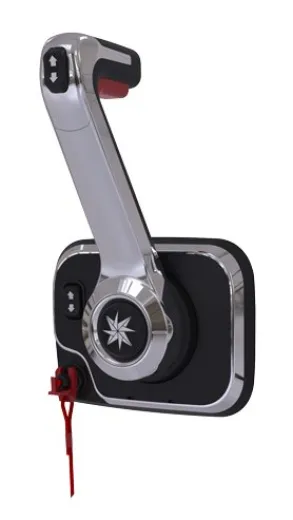 Seastar Xtreme Schaltkasten Seitenmontage Chrome Mit Engine Cut Off Switch, Trim Und Tilt