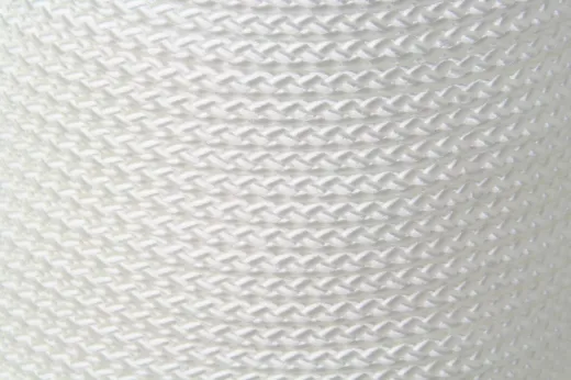 Seil PP 8-fach geflochten weiß 6mm-Spule a 30 mtr.