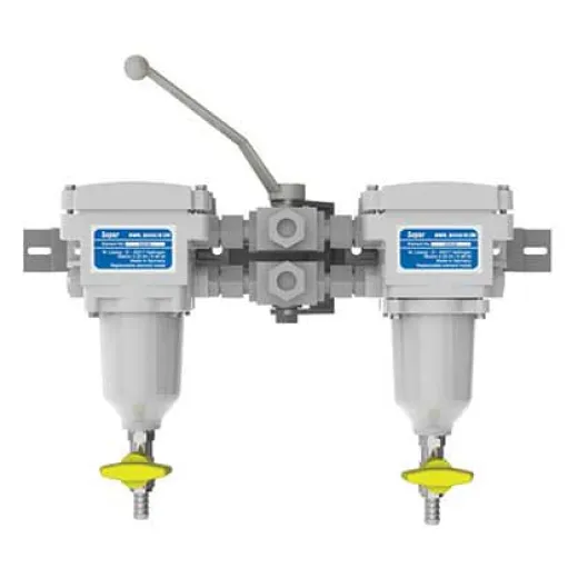 Separ Kraftstofffilter - Aluminium, Doppeltmodell, 300 l/Std
