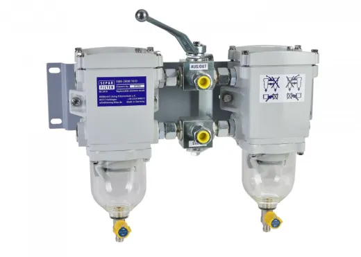 Separ Kraftstofffilter (SWK-2000/10U, doppelt, 600, Kunststoff, 15 mm Rohr, 2 x SNSE01030)