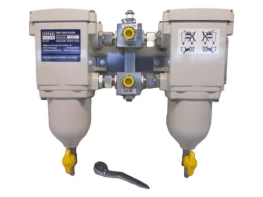 Separ Kraftstofffilter (SWK-2000/10UM, doppelt, 600, Aluminium, 15 mm Rohr, 2 x SNSE01030)