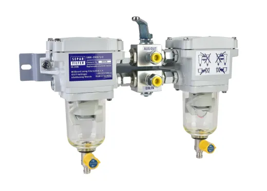 Separ Kraftstofffilter (SWK-2000/5U, doppelt, 300, Kunststoff, 12 mm Rohr, 2 x SNSE00530)