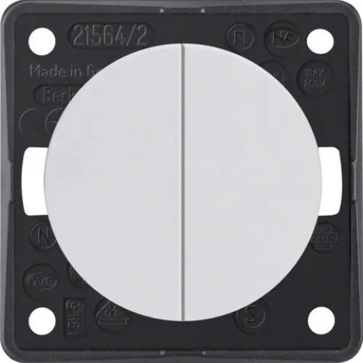 Serienschalter (polar-weiß glänzend)