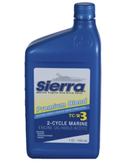 Sierra Motoröl "Blue" Premium Tc3-W3, 946ml, Für Aussenborder 2-Takt