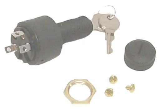 Sierra Polyester Zündschloß, 3-Positionen, Off-Run-Start (Dauernd), Max. Wanddicke 28.6mm, 3-Polig