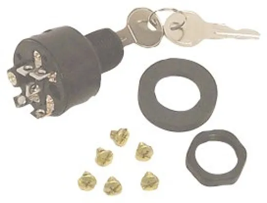 Sierra Polyester Zündschloß, 3-Magnetische Positionen, Off-Run-Start, Max. Wanddicke 16mm, 5-Polig