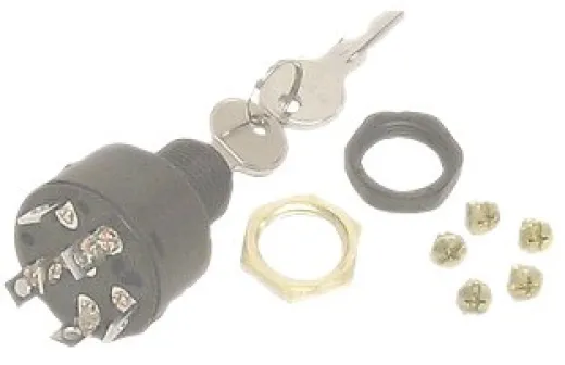 Sierra Polyester Zündschloß, 3-Magnetische Positionen, Off-Run-Start, Max. Wanddicke 16mm, 6-Polig