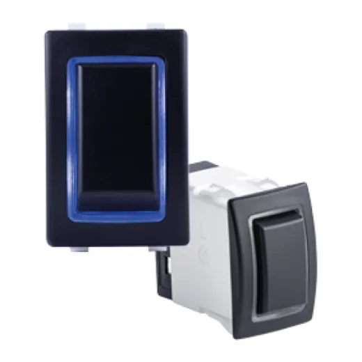 Sierra Wasserdichter (Ip68) Halo Dauerleuchtender Schalter; Led Blau, Spdt, On-Off-On Dependent