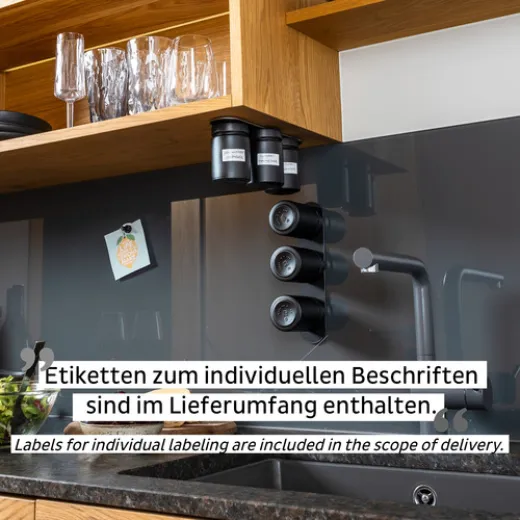 Silwy FeinkostMagnetgläser BLACK 3er Set