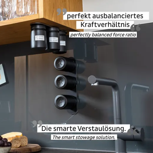 Silwy FeinkostMagnetgläser BLACK 3er Set