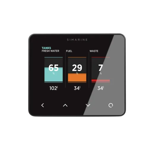 Simarine PICO Batteriemonitor - mit Rahmen schwarz