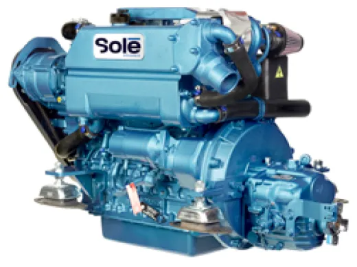 Solé Schiffsdiesel Sk-60 Mit Technodrive Gearbox Tmc260, R=2.47:1