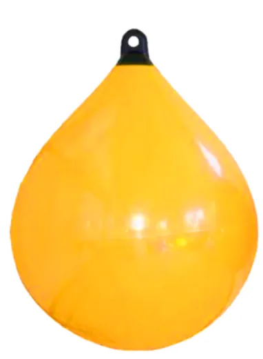 Solid Head Boje, Ø450, L=620mm, Gelb Mit Schwarzem Kopf (Größe 2)