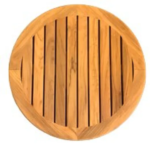 Allpa Tischplatte Massives Teakholz, Rund Ø610x23mm