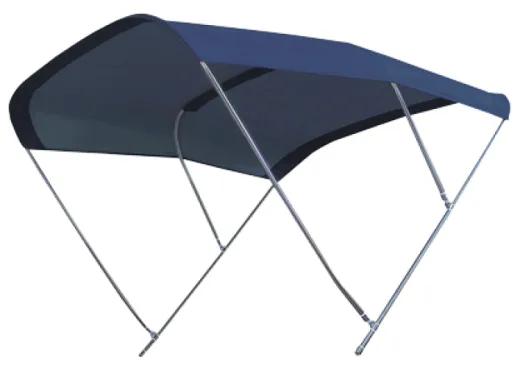 Sonnen-Top Modell 'Biminox', Blau, 245x245x145cm, Niro Streben