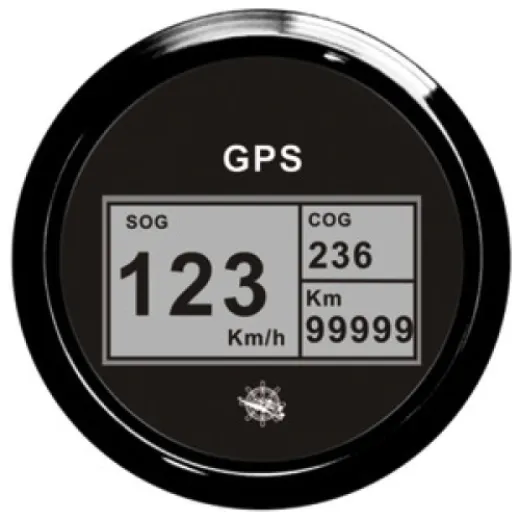 Speedometer compass mile counter GPS bl