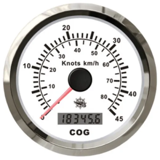 Speedometer w/GPS compass white/glossy