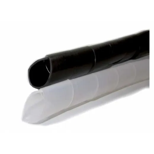 Spiroband schwarz - Durchmesser 12 mm - 10 m