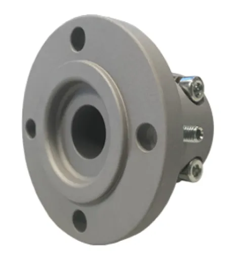 Stählerner Klemmflansch, Ø40mm-Welle, Mitte Ø63,5mm, Lochkreis Ø108mm, 4x Ø11,5mm