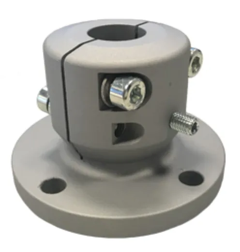 Stählerner Klemmflansch, Ø60mm-Welle, Mitte Ø76,20mm, Lochkreis Ø120,65mm, Ø17mm, 6 Löcher