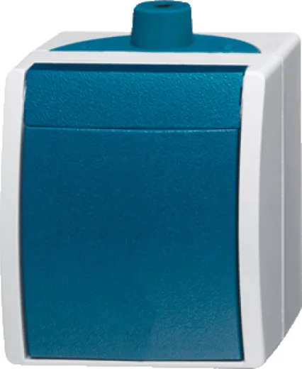 Steckdose (einzig, türkis)