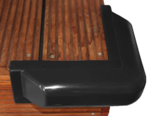 Stegfender Groß, 90°, 60x500mm, Schwarz