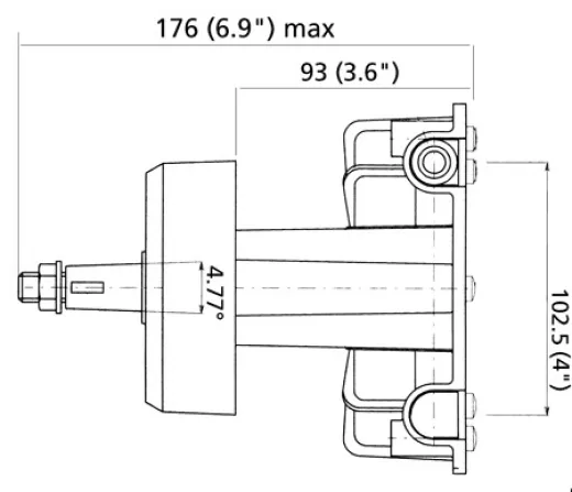 Steuerkopf T85 -schwarze Nabe-