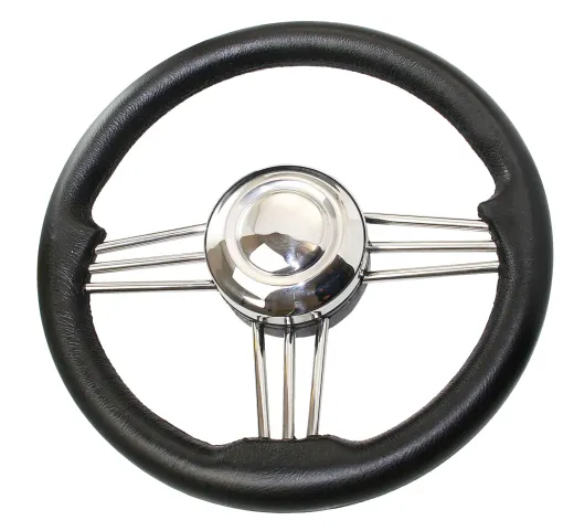 Steuerrad VS02 in Schwarz Ø350mm 3 Speichen