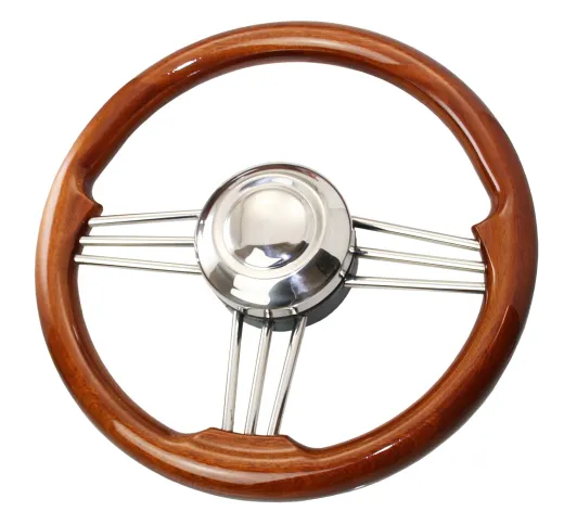 Steuerrad VS02 in Schwarz Ø350mm 3 Speichen